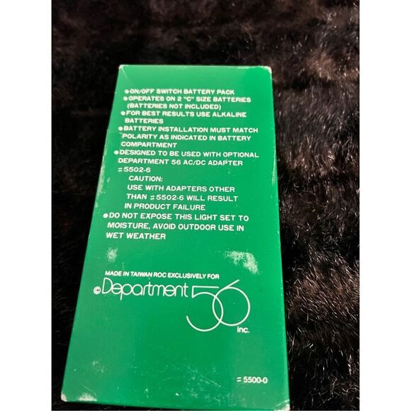 Vintage Department 56 Snow Village Battery Operated Traffic Light Set in Box - Picture 3 of 3